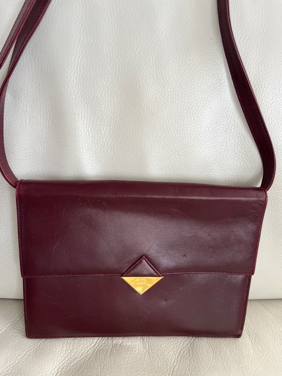 Celine Handbags - Celine Bordeaux Leather Crossbody Bag